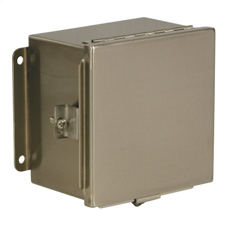 Wiegmann Enclosure Cover, 4 in. H x 5.44 in. W x 7 in. L, Stainless Steel BN4060404CHSSA